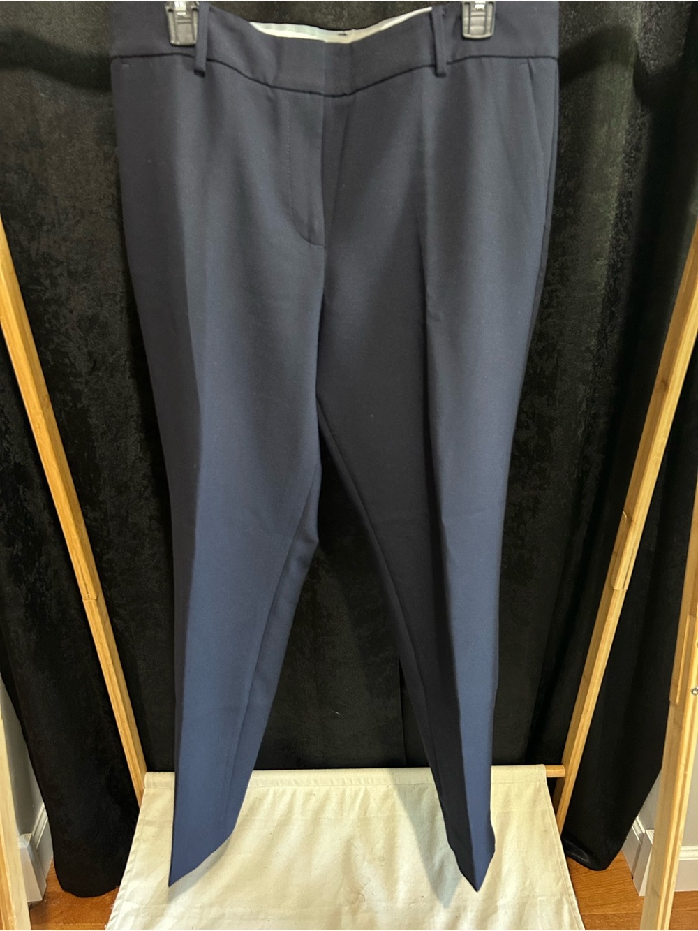 Talbots Navy Ankle-Length Cropped Dress Pants